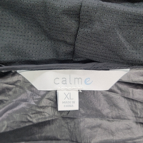 Johnny Was Calme NWT Elements Black and White Zip Up Windbreaker Jacket - Picture 9 of 14